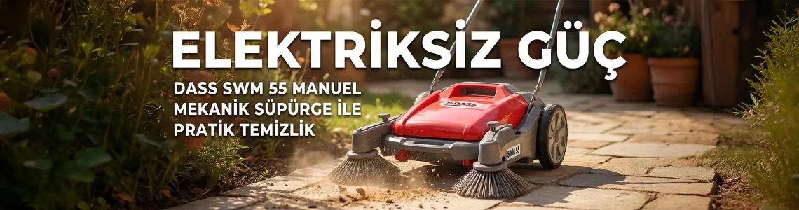 Elektriksiz Güç: Dass SWM 55 Manuel Mekanik Süpürge ile Pratik Temizlik